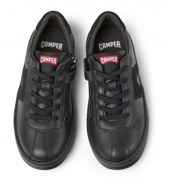 Camper Leather Sneakers Runner Four black