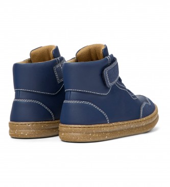 Camper Runner Four Leather Ankle Boots blue