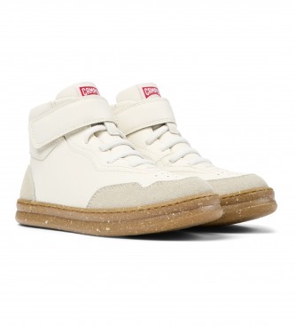 Camper Leather Ankle Boots Runner Four white