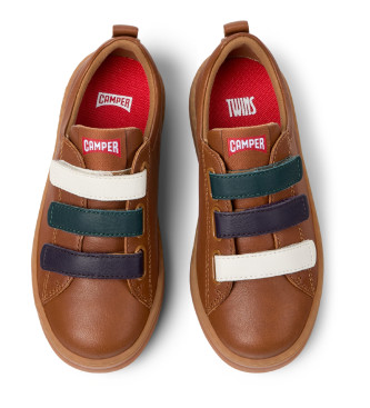 Camper Twins Leren Sneakers bruin