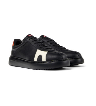 Camper Runner K21 sapatos de couro preto