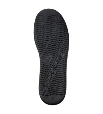 Camper Runner K21 sapatos de couro preto