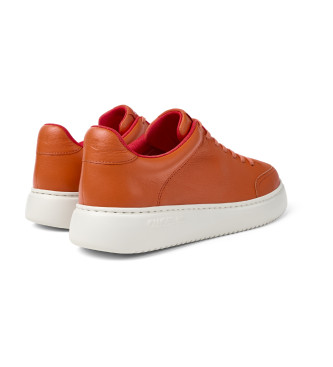 Camper Chaussures en cuir orange Runner K21