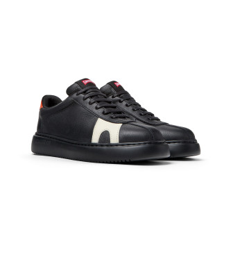 Camper Runner K21 sapatos de couro preto 