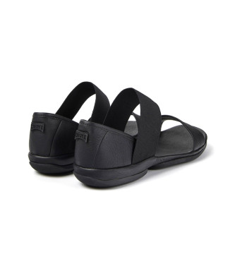 Camper Right leather sandals black