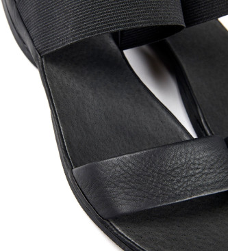 Camper Desni usnjeni sandali črne barve