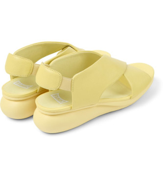 Camper Balloon yellow leather sandals -Height wedge: 5,1cm