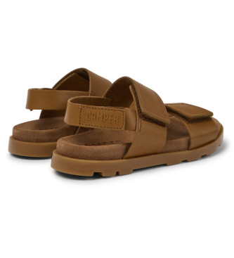 Camper Brutus brown leather sandals