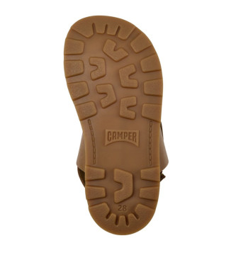 Camper Brutus rjavi usnjeni sandali