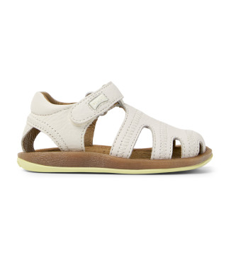 Camper White leather crab sandals