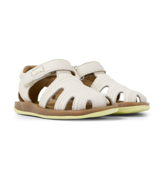 Camper White leather crab sandals