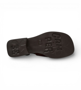 Camper Brown Dana Leather Sandals
