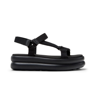 Camper Flota Ledersandalen schwarz