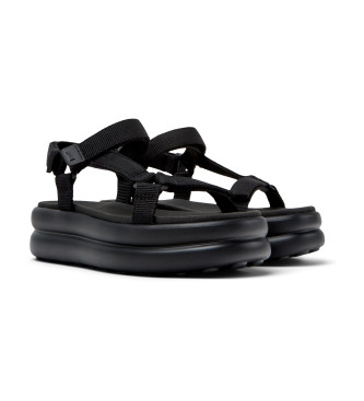 Camper Flota Ledersandalen schwarz