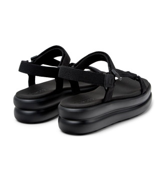 Camper Flota Ledersandalen schwarz