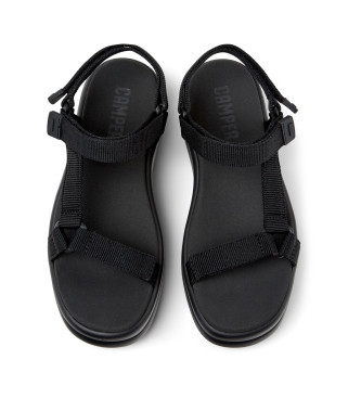 Camper Flota Ledersandalen schwarz