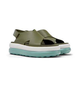 Camper Flota Up groen leren sandalen