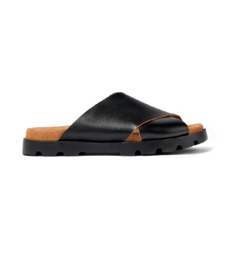 Camper Brutus leather sandals black