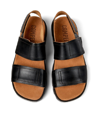 Camper Brutus leather sandals black