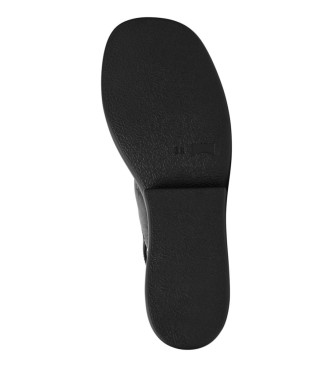 Camper Czarne skórzane sandały Kaah - wysokość klina 6,6 cm