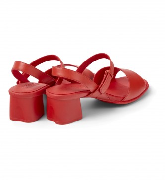Camper Leather sandals Katie red -Height: 5,1cm