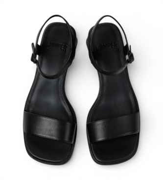 Camper Kora Leather Sandals black