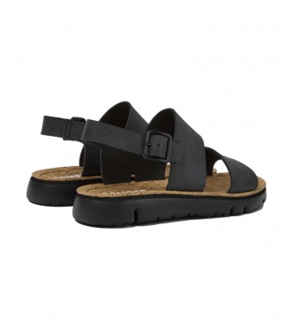 Camper Leather sandals OrugaSand black