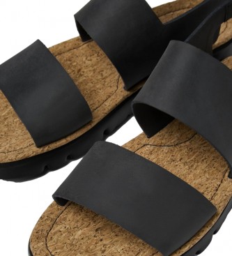Camper Leather sandals OrugaSand black