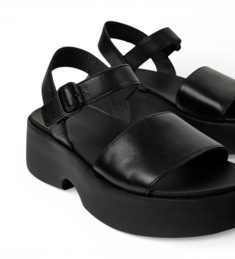 Camper Tasha Leather Sandals black