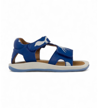 Camper Sandalias de Piel Twins azul