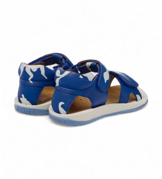 Camper Sandalias de Piel Twins azul