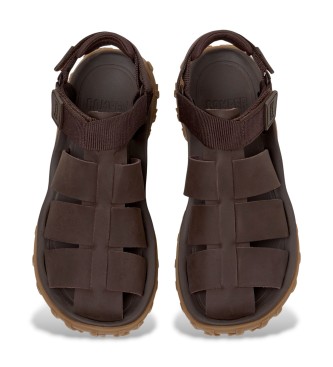 Camper Drift Trail Leather Sandals Brown Sandal