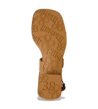 Camper Brown Kora Leather Sandals