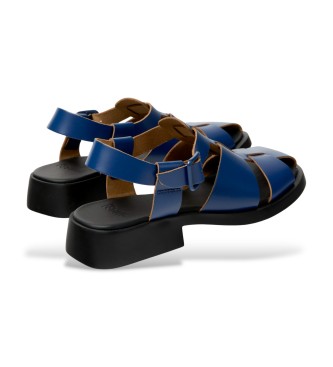 Camper Dana Leather Sandals navy