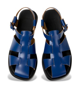 Camper Dana Leather Sandals navy