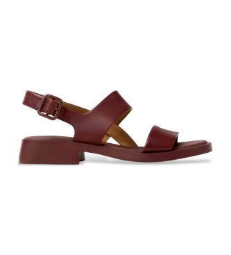 Camper Dana burgundy leather sandals