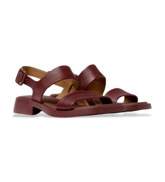 Camper Dana burgundy leather sandals