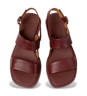 Camper Dana burgundy leather sandals