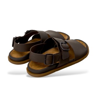 Camper Lluc Sandal Sandales en cuir marron