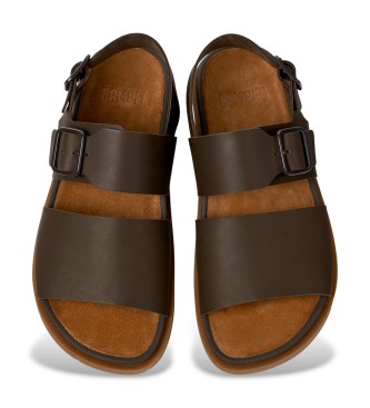 Camper Lluc Sandal Sandales en cuir marron