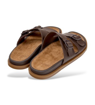 Camper Lluc Sandal Leather Sandals brown