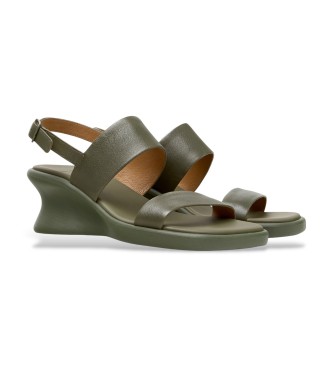 Camper Sandales en cuir Louise green