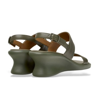 Camper Sandales en cuir Louise green