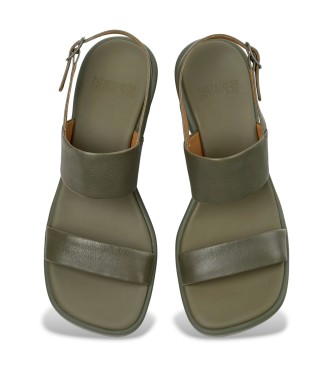 Camper Sandales en cuir Louise green