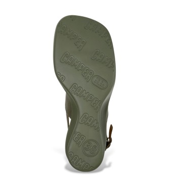 Camper Sandales en cuir Louise green
