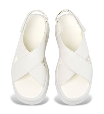 Camper Pelotas Flota Up sand�lias de couro branco 