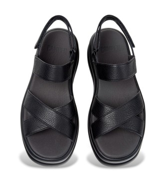 Camper Couro Sand�lias Pelotas Flota Up preto