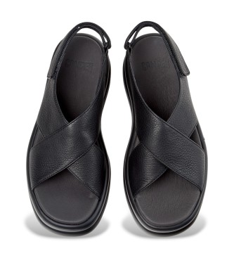 Camper Couro Sand�lias Pelotas Flota Up preto