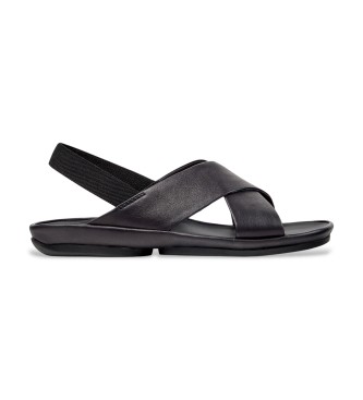 Camper Leather Sandals Right Isla black