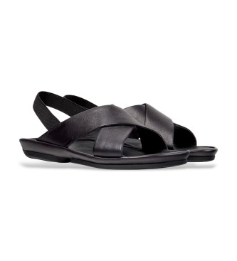 Camper Leather Sandals Right Isla black